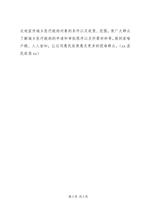 城乡医疗救助示XX县区工作汇报.docx