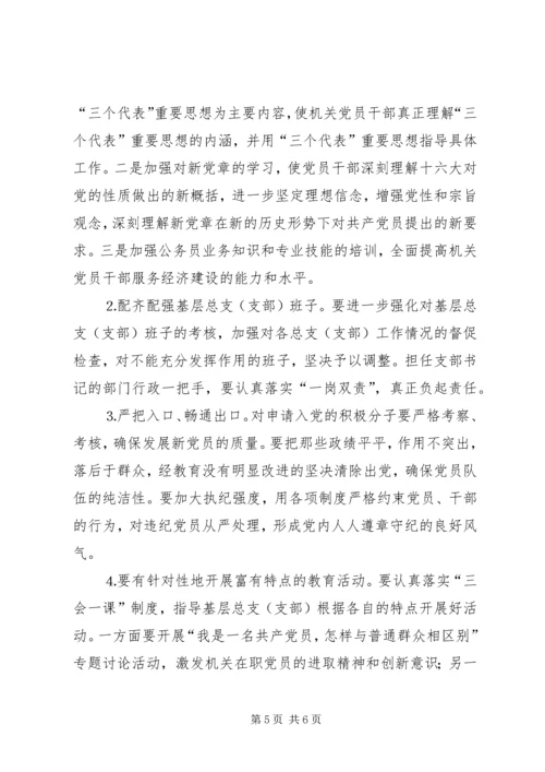 机关党员先进性作用发挥情况的调查与思考 (4).docx