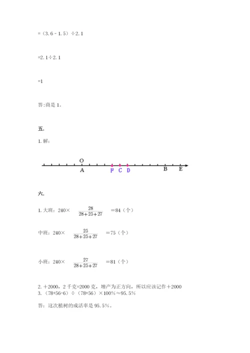 青岛版六年级数学下册期末测试题（达标题）.docx