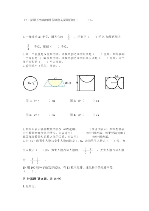 2022人教版六年级上册数学期末测试卷及完整答案【典优】.docx
