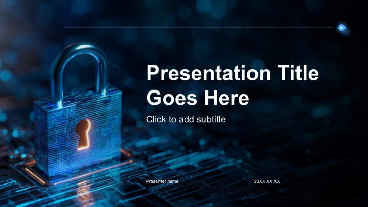 蓝色科技风教育培训PPT主题