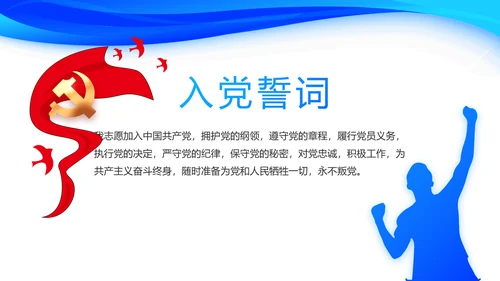 蓝色大气党建党支部工作总结汇报PPT