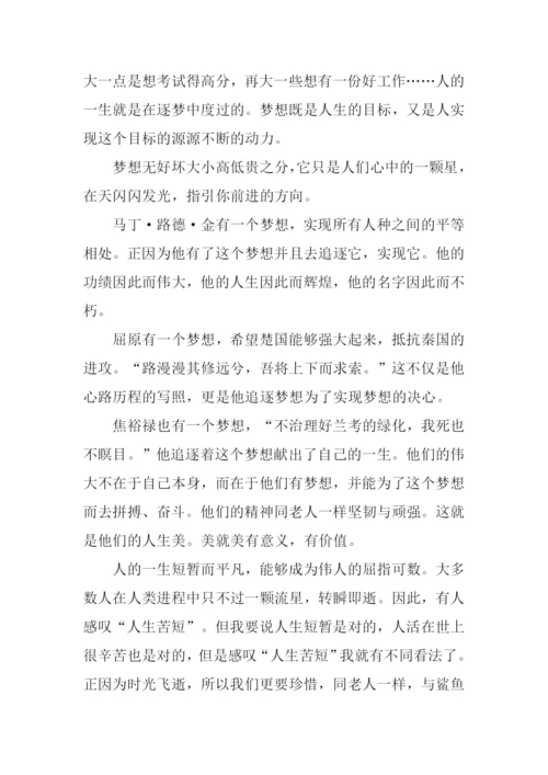 以追求梦想为题作文.docx