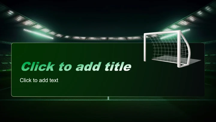 绿色商务风足球比赛方案PPT主题