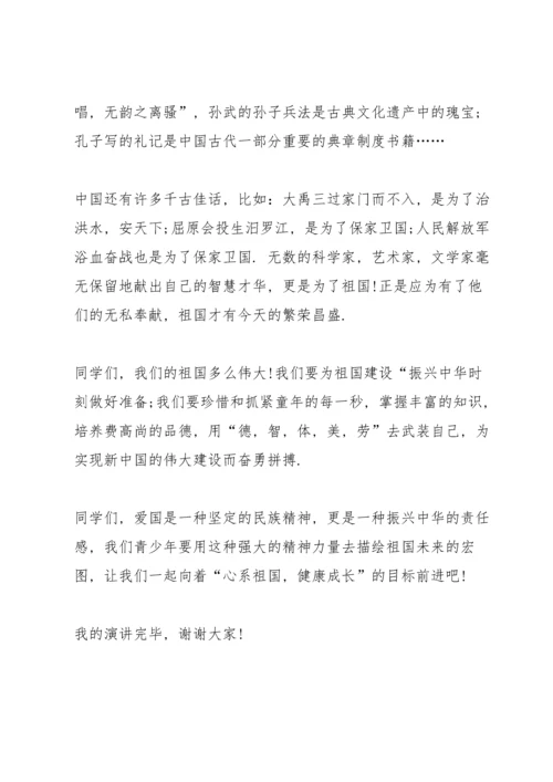 爱国与责任演讲稿范文.docx
