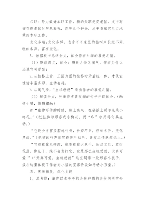 猫公开课教学设计.docx