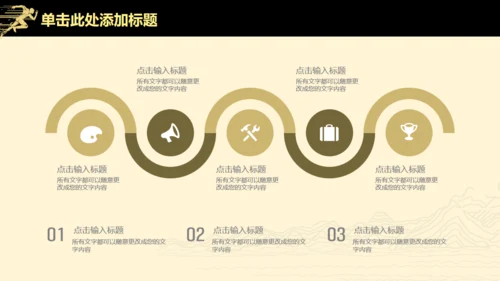 高端扁平风公司企业年度业绩汇报通用PPT模板