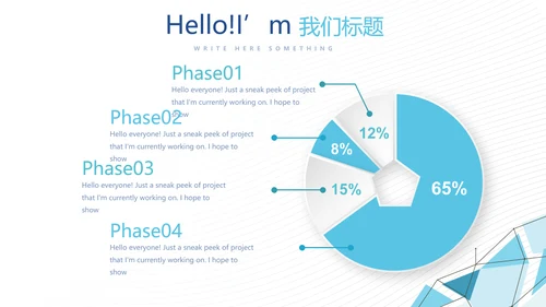 蓝色简约大方医疗医药工作汇报动态PPT