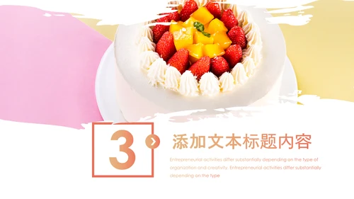 甜品蛋糕美食甜点下午茶动态PPT模板