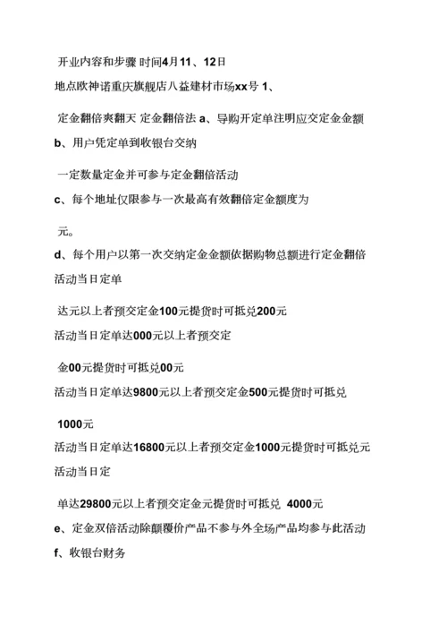 瓷砖店开业活动专项方案.docx