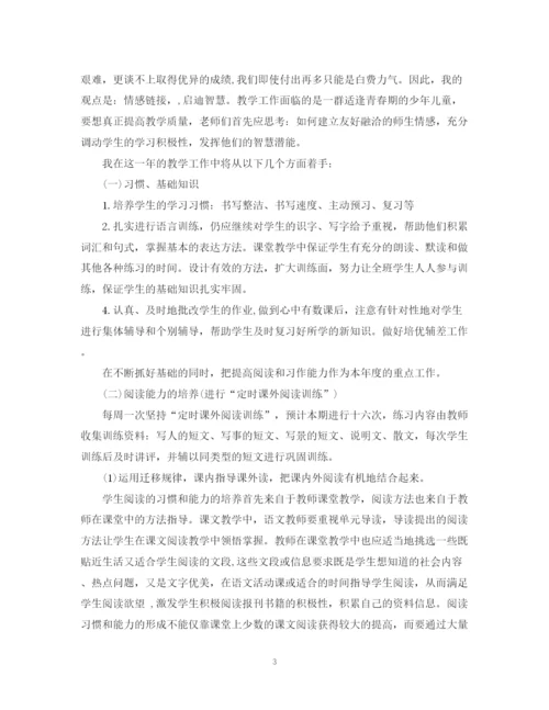 精编之下半年小学教师工作计划范文.docx