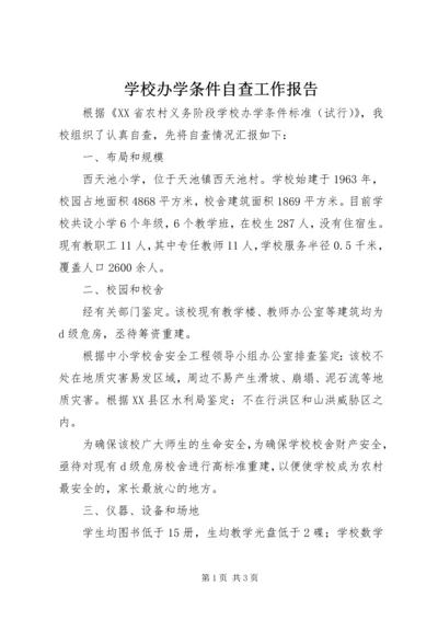 学校办学条件自查工作报告.docx