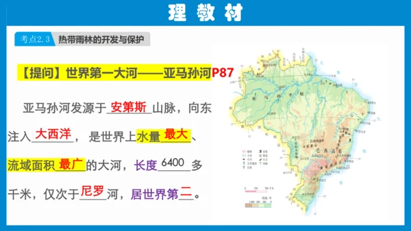 七下：美国、巴西（一轮复习课件30张） （人教版）