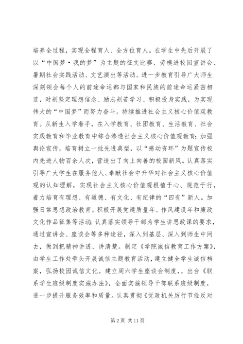 学院精神文明建设工作自查报告.docx