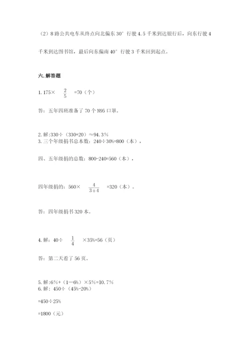 小学数学六年级上册期末考试试卷精品（各地真题）.docx