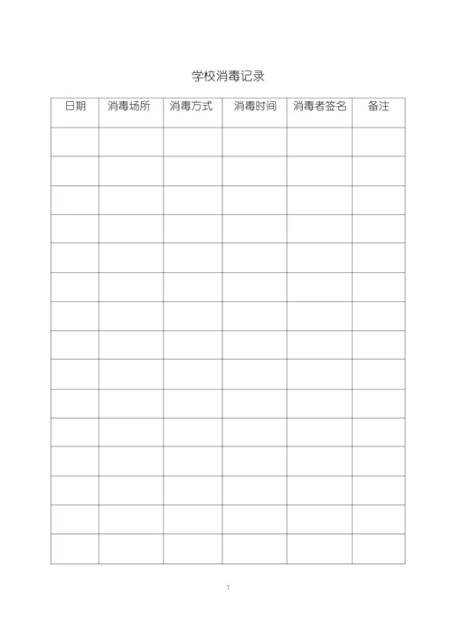 校外补习机构防疫表格.docx