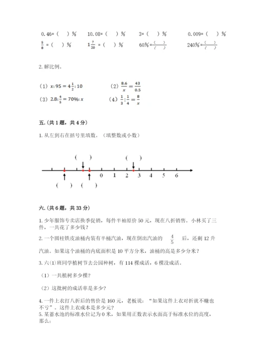 洛阳市小学数学小升初试卷附参考答案（典型题）.docx