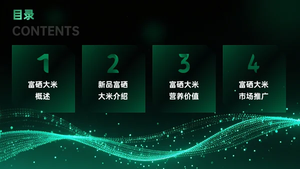 绿色科技风科技富硒大米新品发布会