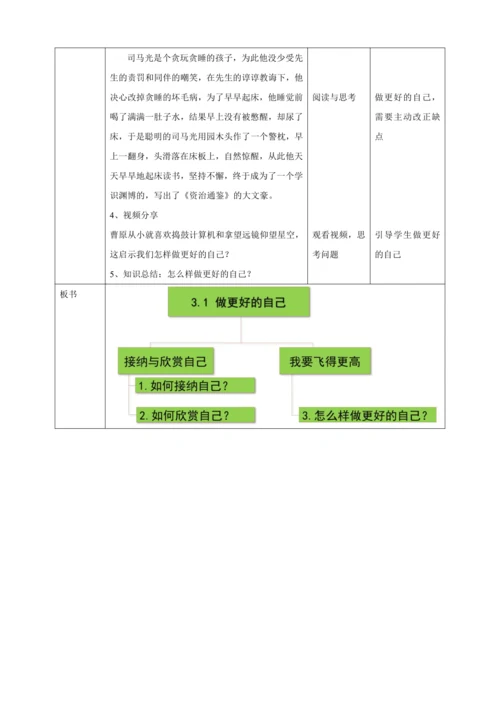 【核心素养目标】3.2 做更好的自己 教案