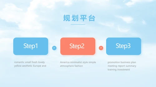 蓝色唯美天空毕业典礼通用动态PPT