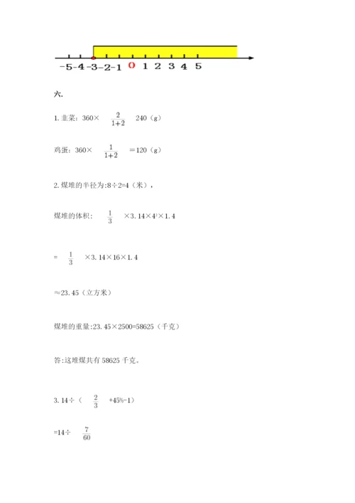 六年级毕业班数学期末考试试卷附参考答案（综合卷）.docx