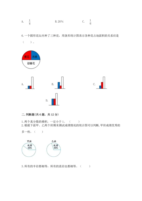 人教版六年级上册数学期末测试卷附完整答案（精品）.docx