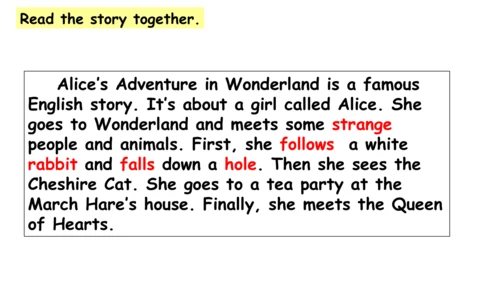 Module 7 Unit 1 Alice was sitting with her sister 