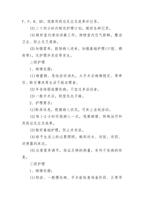 医院的分级护理制度.docx