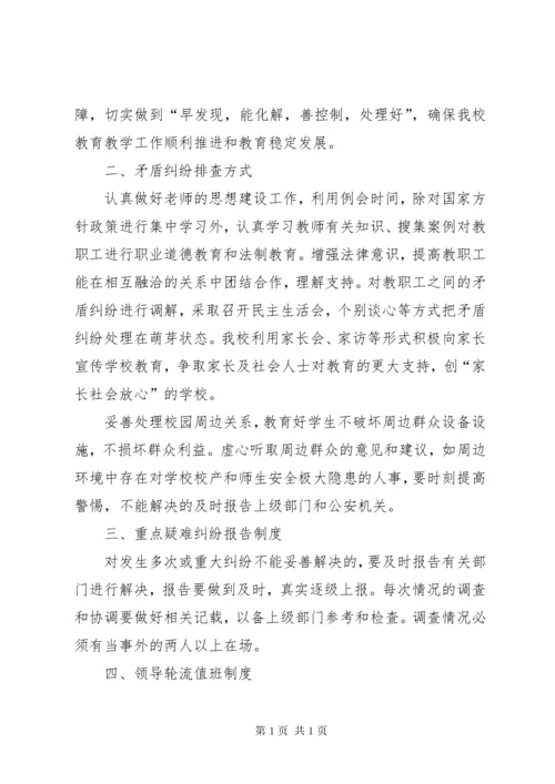 六安二中矛盾纠纷排查及化解处理制度.docx