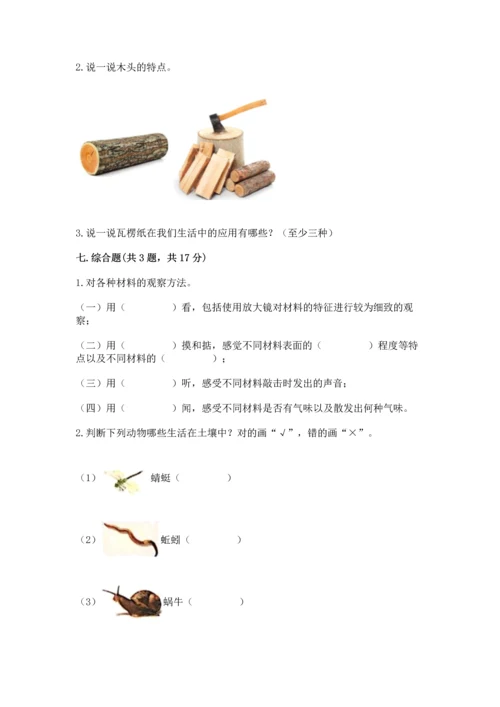 教科版科学二年级上册《期末测试卷》精品【必刷】.docx