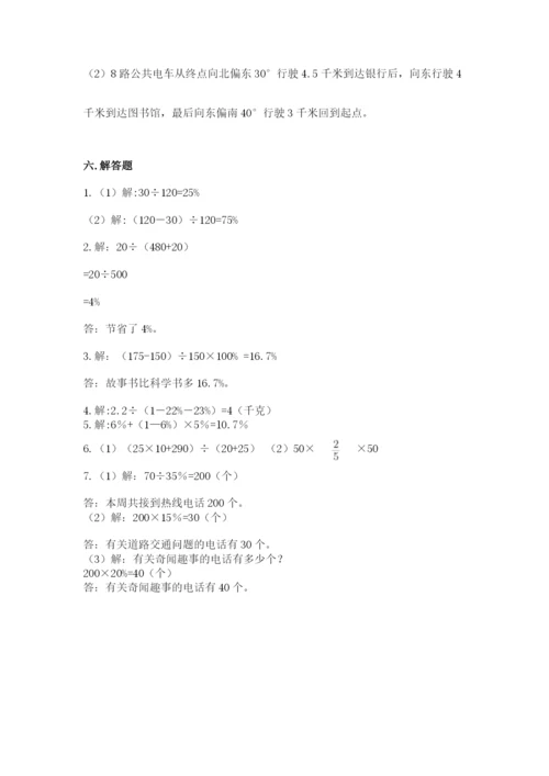 小学数学六年级上册期末考试试卷（名师推荐）word版.docx