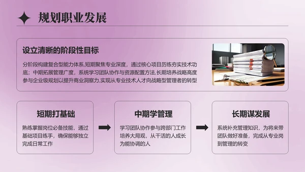 紫色简约风大学生实习总结与心得体会PPT模板