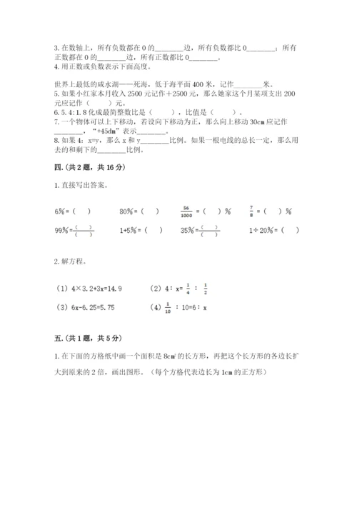 苏教版六年级数学小升初试卷及参考答案（轻巧夺冠）.docx