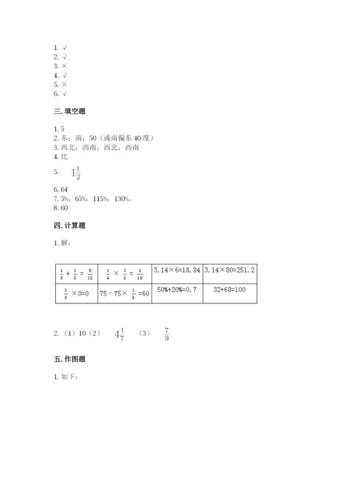 小学六年级数学上册期末考试卷精品（名师系列）.docx