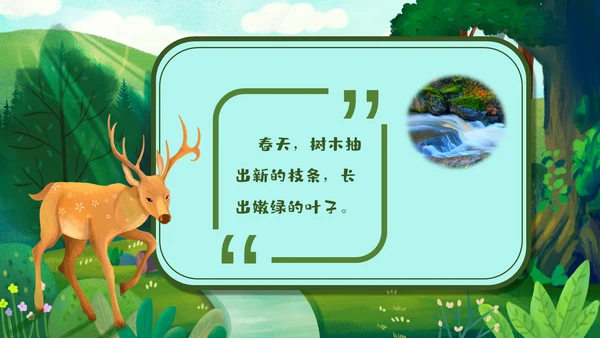 《美丽的小兴安岭》通用PPT课件模板