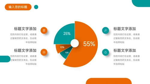绿橙双色实用几何员工职业规划PPT模板