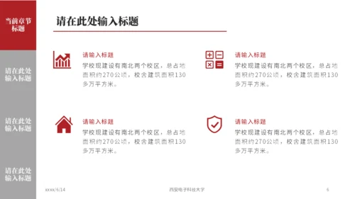 西安电子科技大学论文答辩通用ppt模板