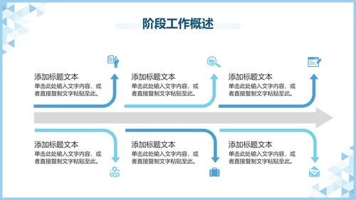 蓝色极简工作汇报PPT模板