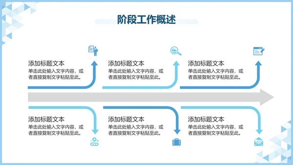 蓝色极简工作汇报PPT模板