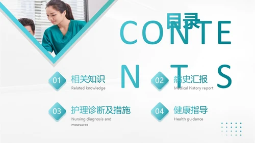 绿色简约风医学医药焦虑症护理查房工作汇报PPT