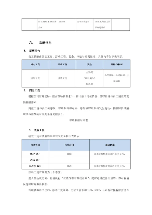 薪酬管理制度-(互联网公司)