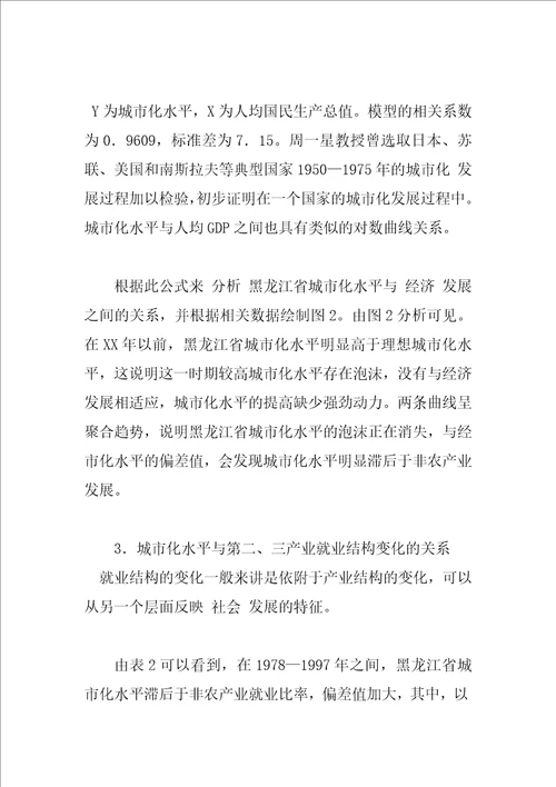 黑龙江省城市化进程与经济发展协调性分析