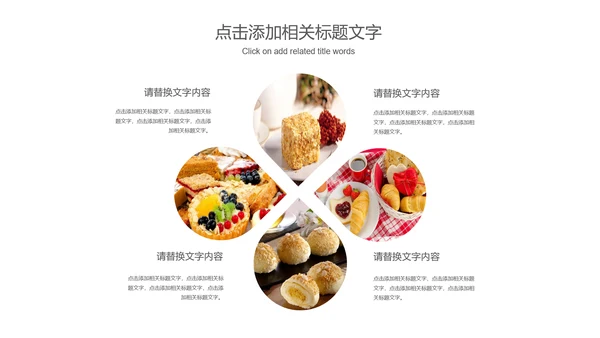 美食甜点面包糕点动态PPT模板