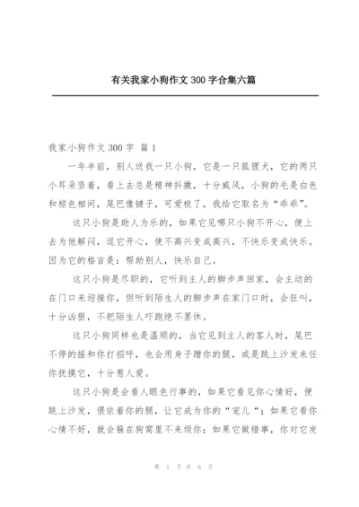 有关我家小狗作文300字合集六篇.docx