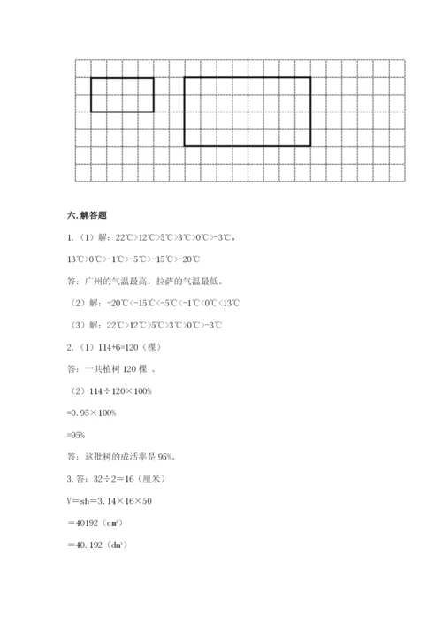 小学六年级下册数学期末卷【易错题】.docx