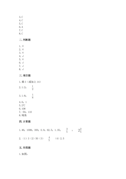 小升初数学期末测试卷带答案.docx