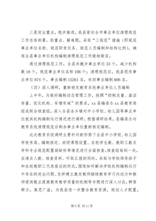 县编委办工作报告.docx