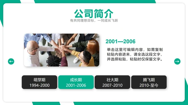 高端大气商务企业团队介绍公司成员架构PPT模板