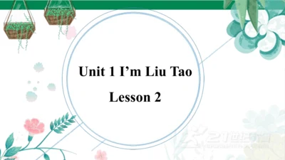 Unit 2 I‘m Liu Tao  Lesson 2 课件（共37张PPT)