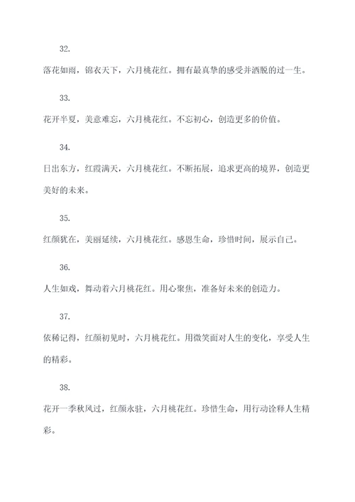 现代六月桃花红对联